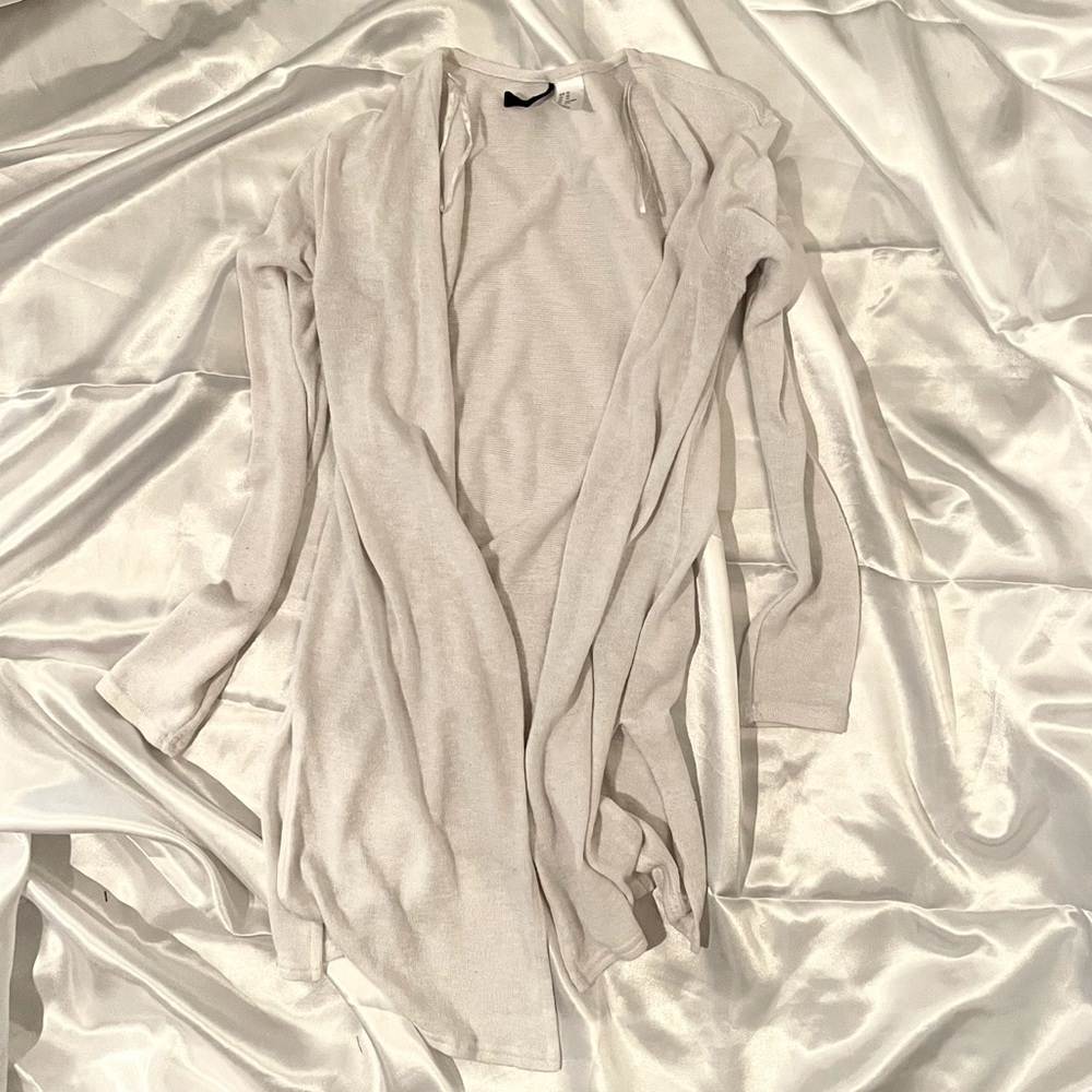 White cardigan
